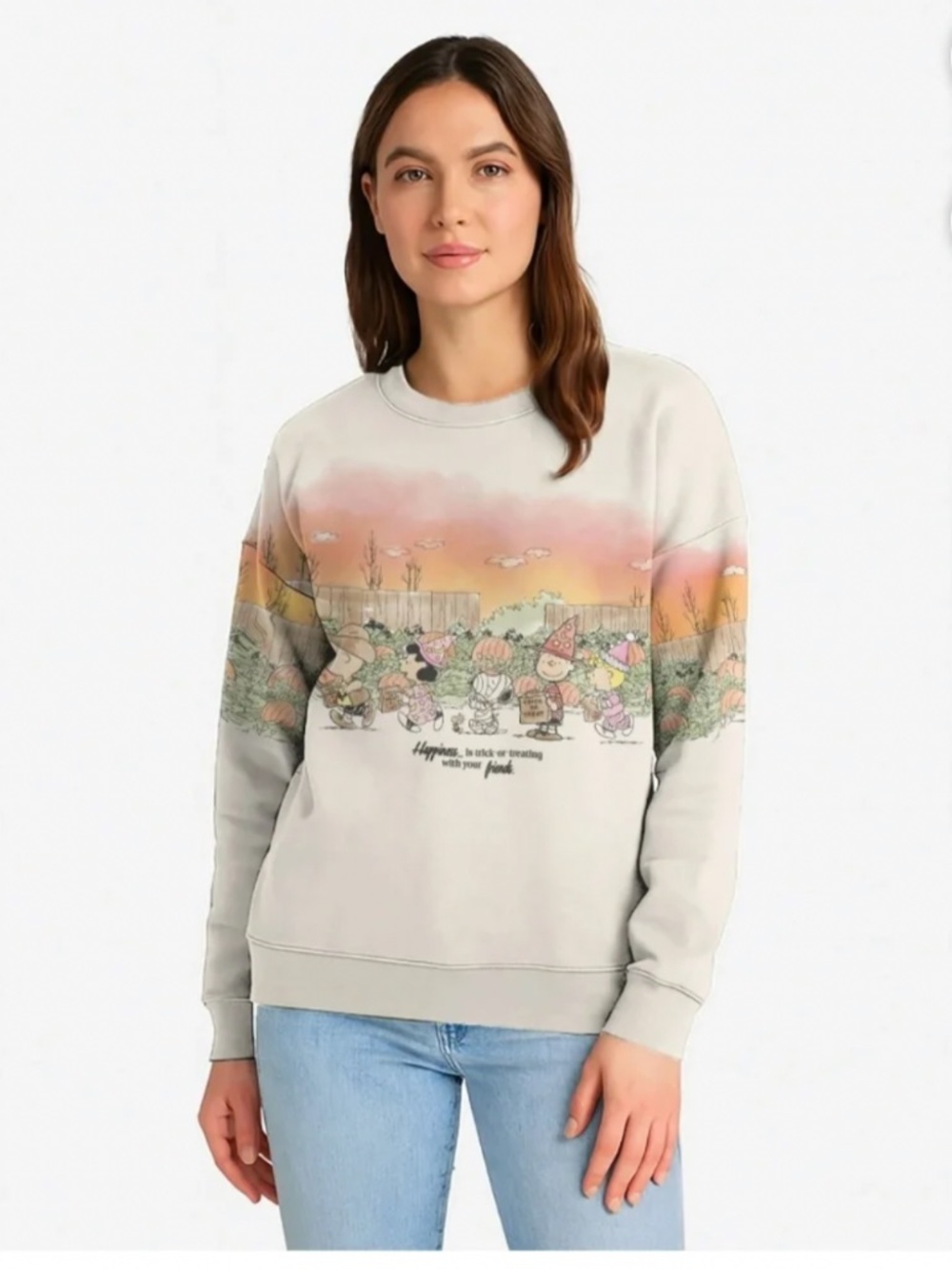 Peanuts Women’s Halloween Sweatshirt Size Medium NWT - Picture 2 of 4
